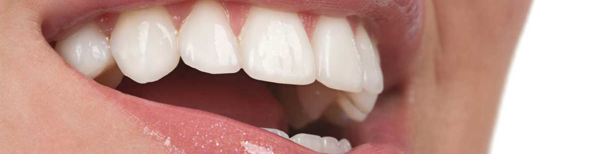 Female mouth smiling.